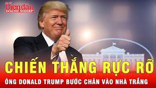 Ông Donald Trump chiến thắng rực rỡ, chính thức bước chân vào Nhà Trắng | Tin tức 24h