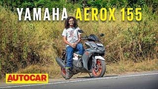 2021 Yamaha Aerox 155 review - It's an R15 at heart! | First Ride | Autocar India