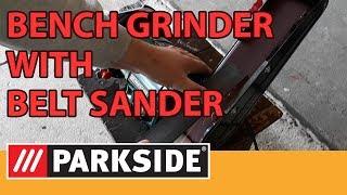 Parkside Bench Grinder with Belt Sander PSBS 240 C - Unboxing + short test