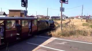 Romney Hythe & Dymchurch Railway- Dungeness road crossing: 1/8/13