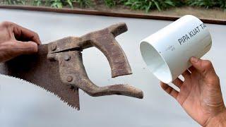 Don't throw away the old saw! Fix it yourself like new with PVC pipe