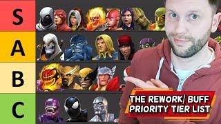 THEY NEED BUFFING! | Rework and Buff Champion Priority Tier List 2024 | Marvel Contest of Champions