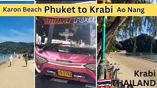 Leaving Phuket with an $18 bus ticket | How to get from Phuket to Krabi | Solo travel vlog Thailand