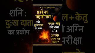 Mars-Ketu Vs #Saturn: Rare Shadashtaka #Transit | June-July 2025 Effects on Your Lagna #shanigochar