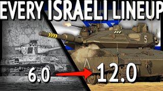 ONE Match With EVERY ISRAELI LINEUP (War Thunder)