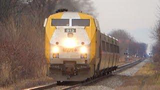 [4K] Compilation | Fast 100 MPH Trains thru Belle River!!! | December 28th, 2018