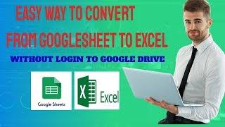 How to convert or fetch data from google sheet to Excel