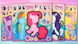 MAKEOVER FÜR DAS STICKERBUCH „MY LITTLE PONY“ | RARITY, PINKIE PIE, FLUTTERSHY LUSTIGE AKTIVITÄT