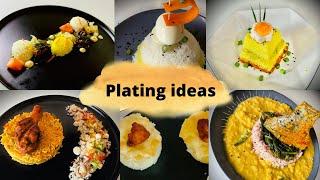 Simple rice plating ideas/easy way to plate the rice /food plating ideas #platingideas #foodplating