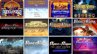 Evolution Of Prince of Persia Games Start Screen (1989 - 2024)