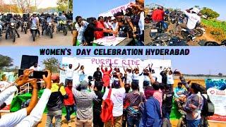 Purple Ride Hyderabad | India'S First MotorCycle Ride For Women's Day Hyderabad | Sindhu Verma Vlogs