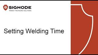 BXT3-13, BXT3-16, BXT3-19, BXT3-32: Setting Welding Time