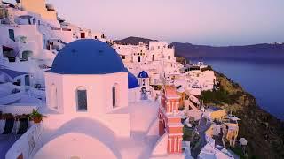 Santorini Greece 4K by drone