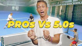 HANDCUFFED Pickleball Pros Battle 5.0s!