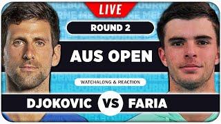 DJOKOVIC vs FARIA | Australian Open 2025 | LIVE Tennis Watchalong