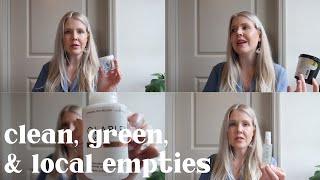 SUSTAINABLE & CLEAN EMPTIES / clean products, eco friendly packaging and were they worth it??