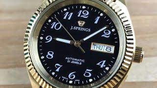 J.Springs “Seiko” fancy gold watch