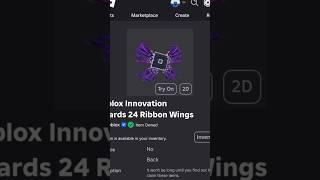 ( New Free Item ) How To Get Roblox Innovation Awards 24 Ribbon Wings ROBLOX ( 2024 ) DeanOfficialYT