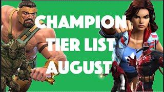 MCOC Champion Tier List August 2021 | All Champions RANKED | NEW Characters + BUFFS