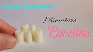 DIY Miniature Candles | Easy Tutorial | Dollhouse