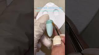 브러시 투톤 그라데이션 네일Brush two-tone gradation nail#투톤그라 #그라데이션네일 #gradationnail #네일아트 #네일디자인 #네일