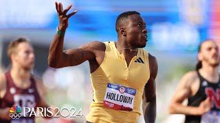 Grant Holloway runs FASTEST-EVER Trials 110m hurdles, dominates his heat | NBC Sports