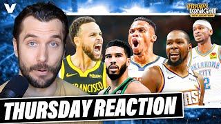 NBA Reaction: Nuggets REVENGE vs. Thunder, Warriors STIFLE Celtics, Durant GOES OFF | Hoops Tonight