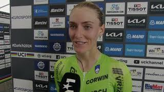 Urška Žigart - Interview at the finish - World Championships ITT (Zürich) 2024