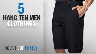 Top 10 Hang Ten Men Clothings [ Winter 2018 ]: Hang Ten Mens Hybrid Short Black, 34