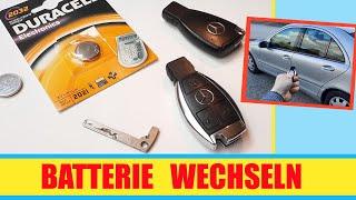 Mercedes Schlüssel - Batterie tauschen - Replace the battery in your key