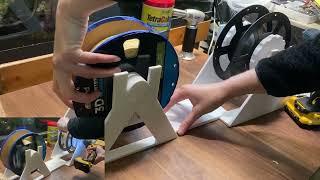 3D Printed Filament Winder & External Spool Holder Demonstration