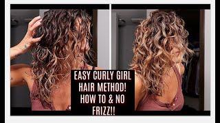 EASY CURLY GIRL METHOD | HOW TO | BEGINNERS |