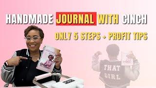 How to Make a Handmade Journal with We R Makers Cinch Machine (5 Easy Steps + Profit Method)
