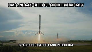 NASA, NOAA’s GOES-U SpaceX Boosters Land in Florida