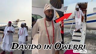 Davido Arrive Owerri In Grand Style For Cubana Chief Priest Hotel Opening