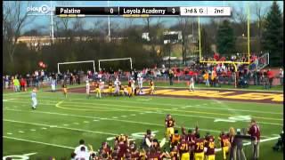 Loyola Academy RB #34 Julius Holley Short TD Run