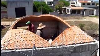 Extraordinary Brick dome roof build, The Art of Bricklaying.