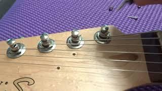 How to Change "String Trees" on (Strat Guitar)