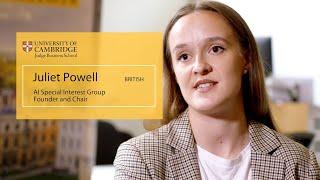 AI at Cambridge Judge Business School - Juliet Powell, MBA alumna