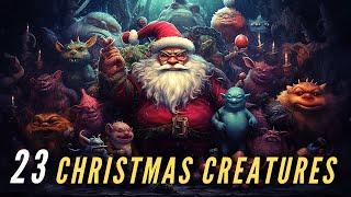 23 Creatures and Characters Related with Christmas and Winter Holidays