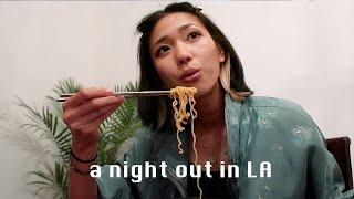 a realistic night out in LA ktown (25 years old, exploring a new city)