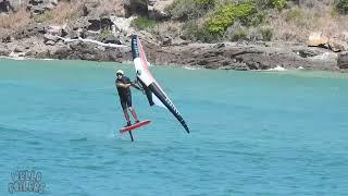 Pambula river mouth Wingfoiling Sup Foiling Foildrive Stunning weather