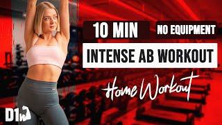 10 Min Best INTENSE AB Workout  | Total Core Burn at Home - No Equipment