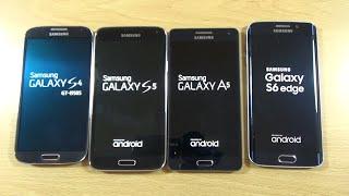 Samsung Galaxy S6 Edge VS A5 VS S5 VS S4 - Speed Test!