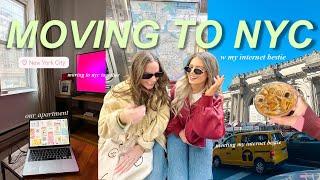 I MOVED TO NYC (with my internet bestie who I've never met)   *NYC diaries*