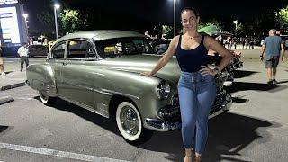 1951 Chevrolet Fleetline va a su primer show de carros clásicos de los años 40 y 50.