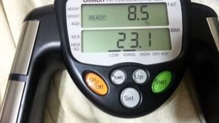 Omron Fat Analyzer Review. My Body Fat Percent