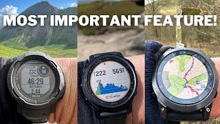 The most IMPORTANT feature of a GPS watch! Garmin watches compared.