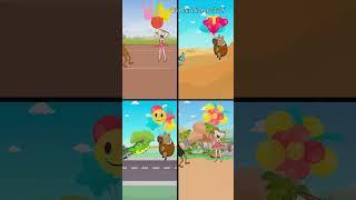 Save Ballerina Cappuccina, Coconut Capybara from the bunch of balloons | Incredibox Sprunki