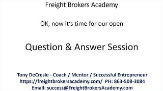 Quick Training Tips from Freight Brokers Academy